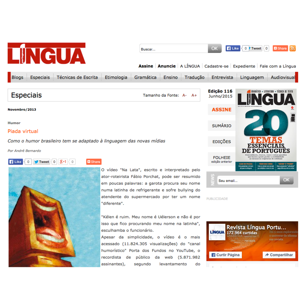 Piada virtual - Como o humor brasileiro tem se adaptado à linguagem das novas mídias