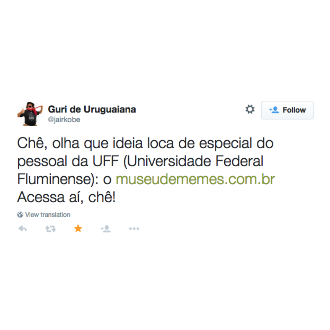 Chê, olha que ideia loca de especial do pessoal da UFF…