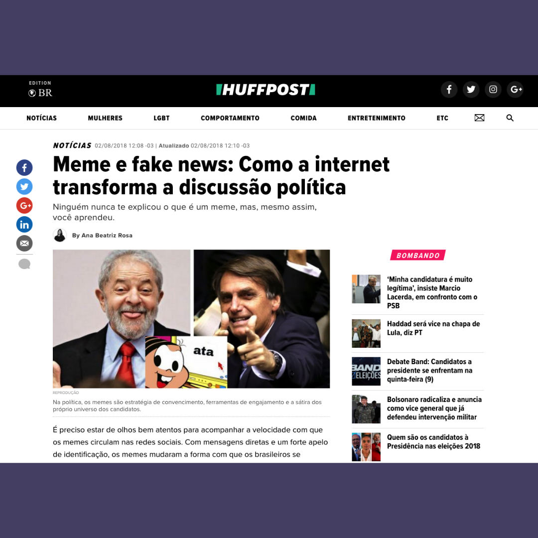 Meme e fake news - Como a internet transforma a discussão política