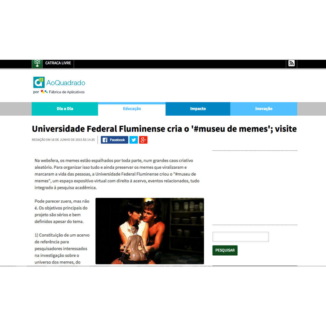 Universidade Federal Fluminense cria o museu de memes - visite