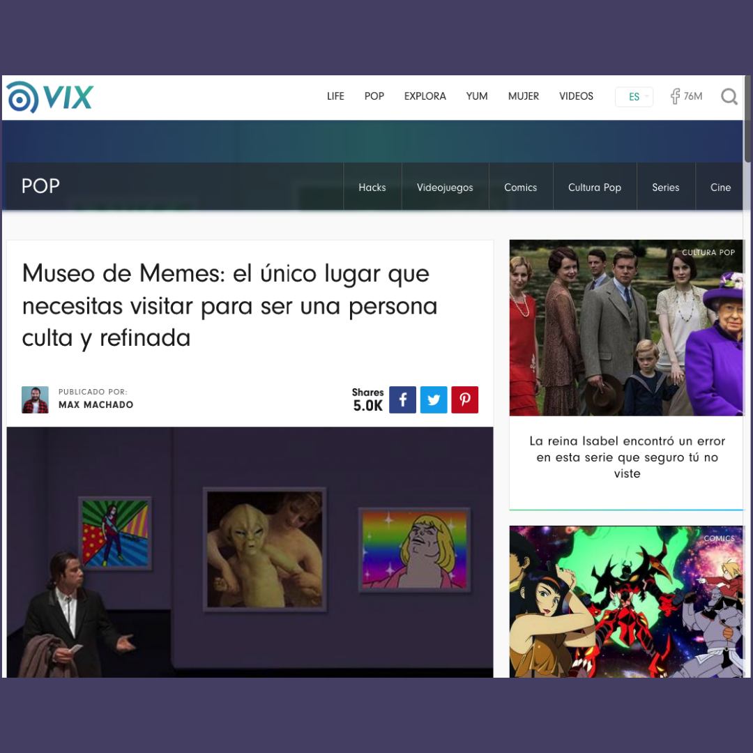 Museo de Memes - el único lugar que necesitas visitar para ser una persona culta y refinada