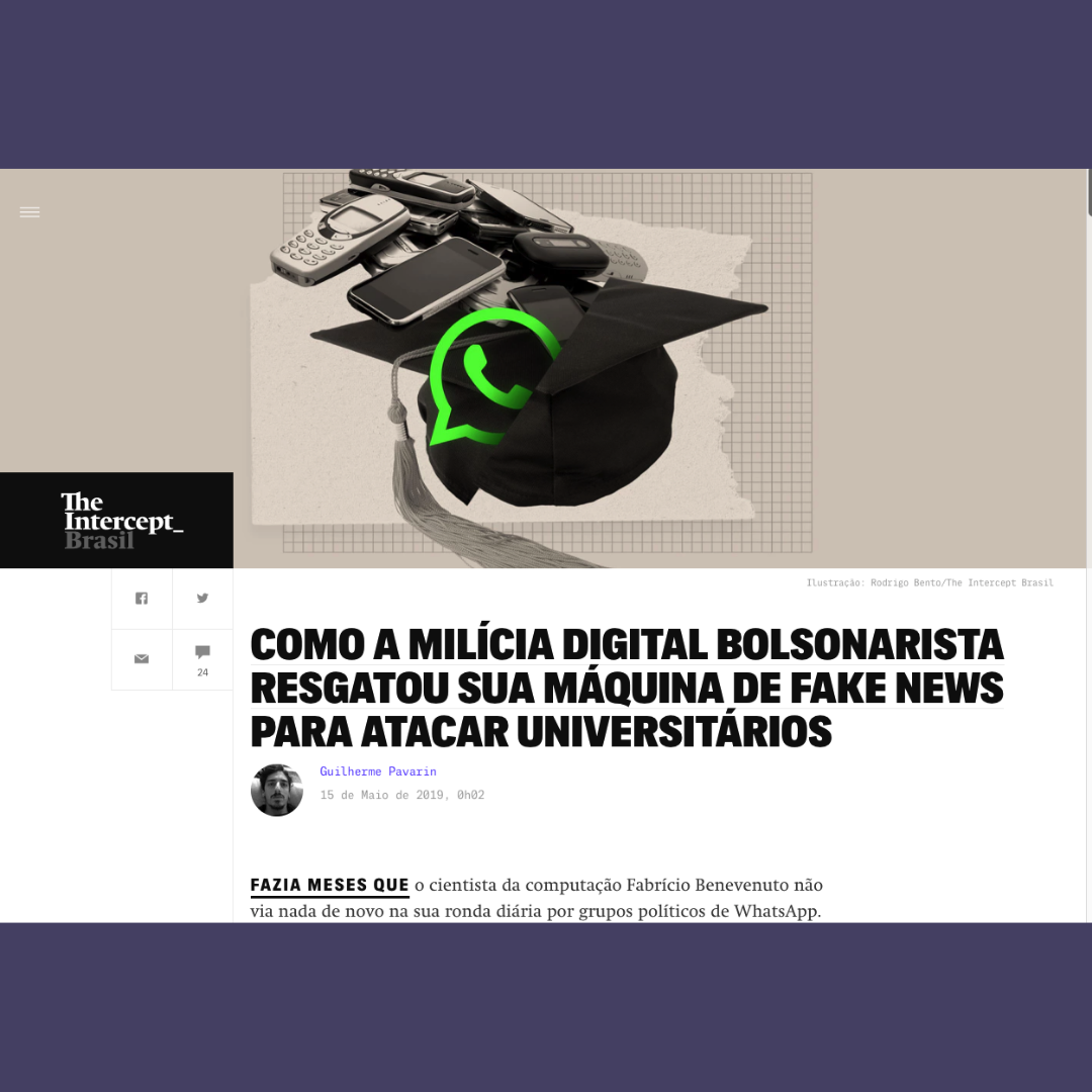 Como a milícia digital bolsonarista resgatou sua máquina de fake news para atacar universitários