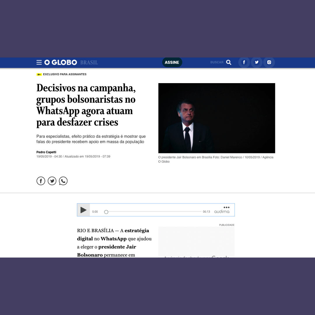 Decisivos na campanha, grupos bolsonaristas no WhatsApp agora atuam para desfazer crises