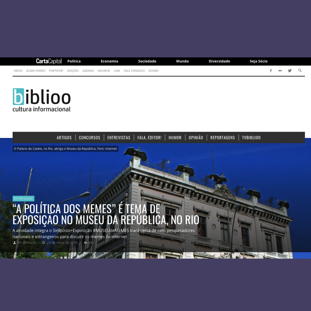 “A política dos memes” é tema de exposição no Museu da República, no Rio