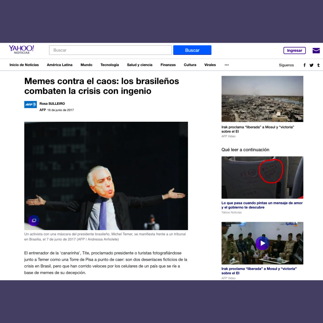 Memes contra el caos - los brasileños combaten la crisis con ingenio
