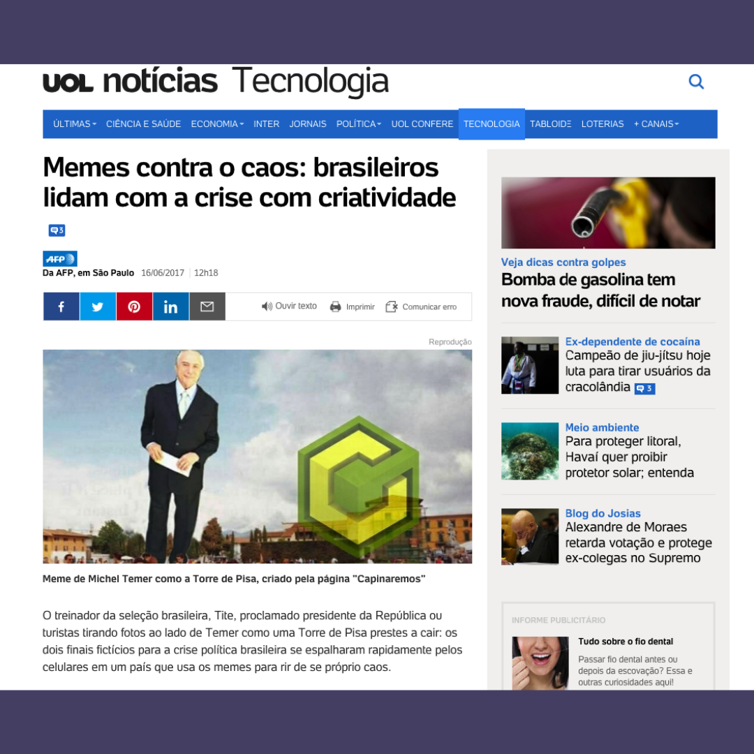 Memes contra o caos - brasileiros lidam com a crise com criatividade