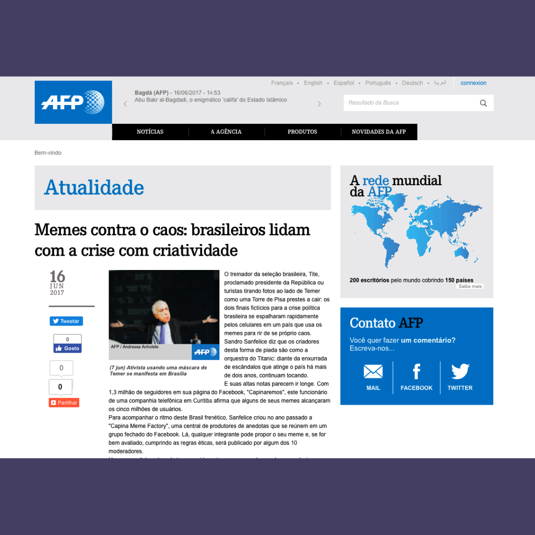 Memes contra o caos - brasileiros lidam com a crise com criatividade