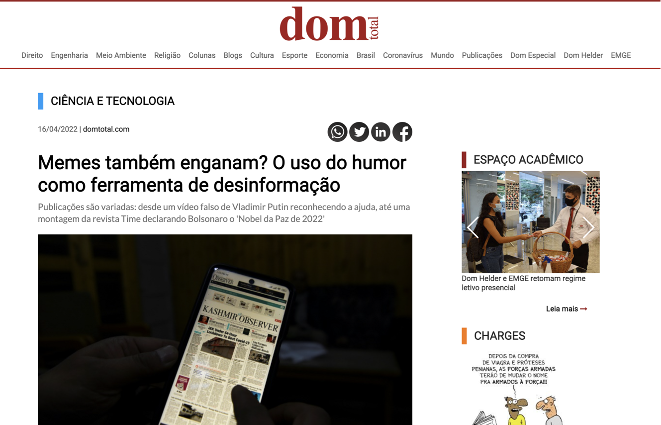 Memes também enganam? O uso do humor como ferramenta de desinformação