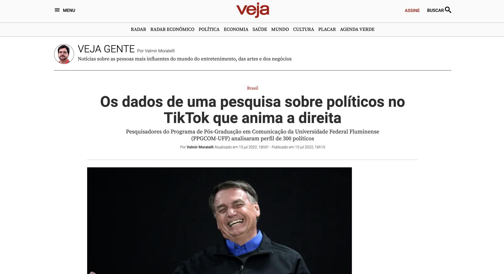 Os dados de uma pesquisa sobre políticos no TikTok que anima a direita