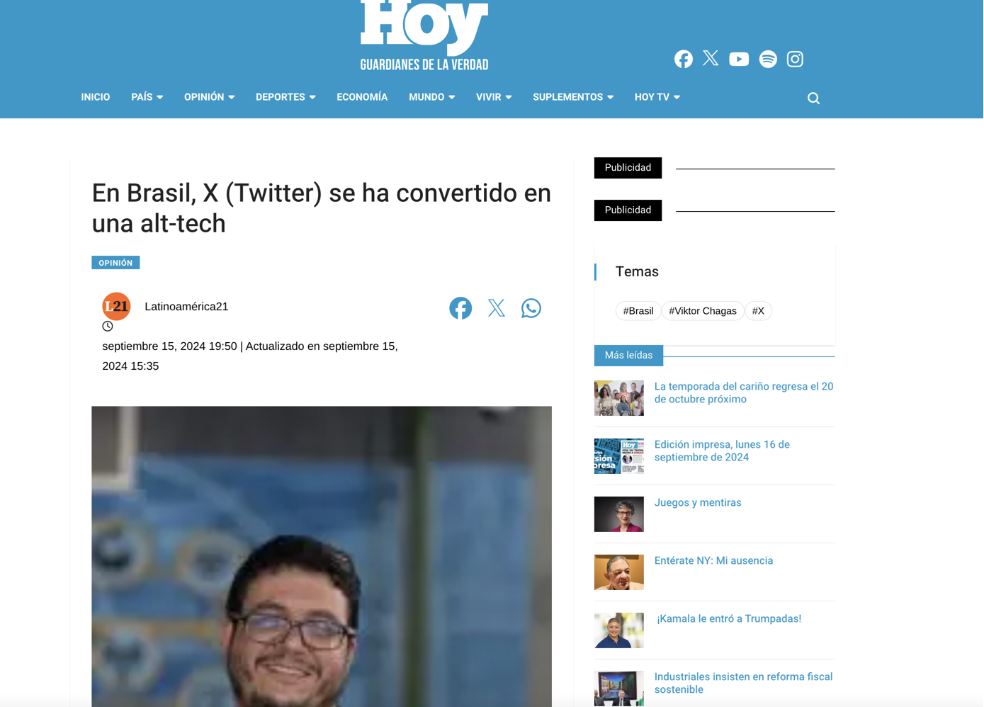 En Brasil, X (Twitter) se ha convertido en una alt-tech