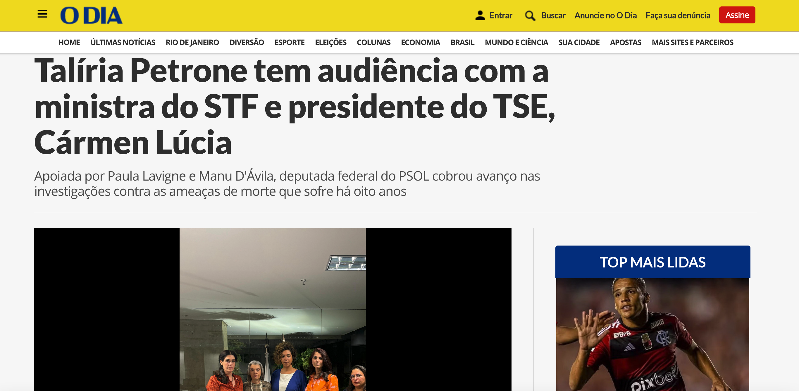 Talíria Petrone tem audiência com a ministra do STF e presidente do TSE, Cármen Lúcia