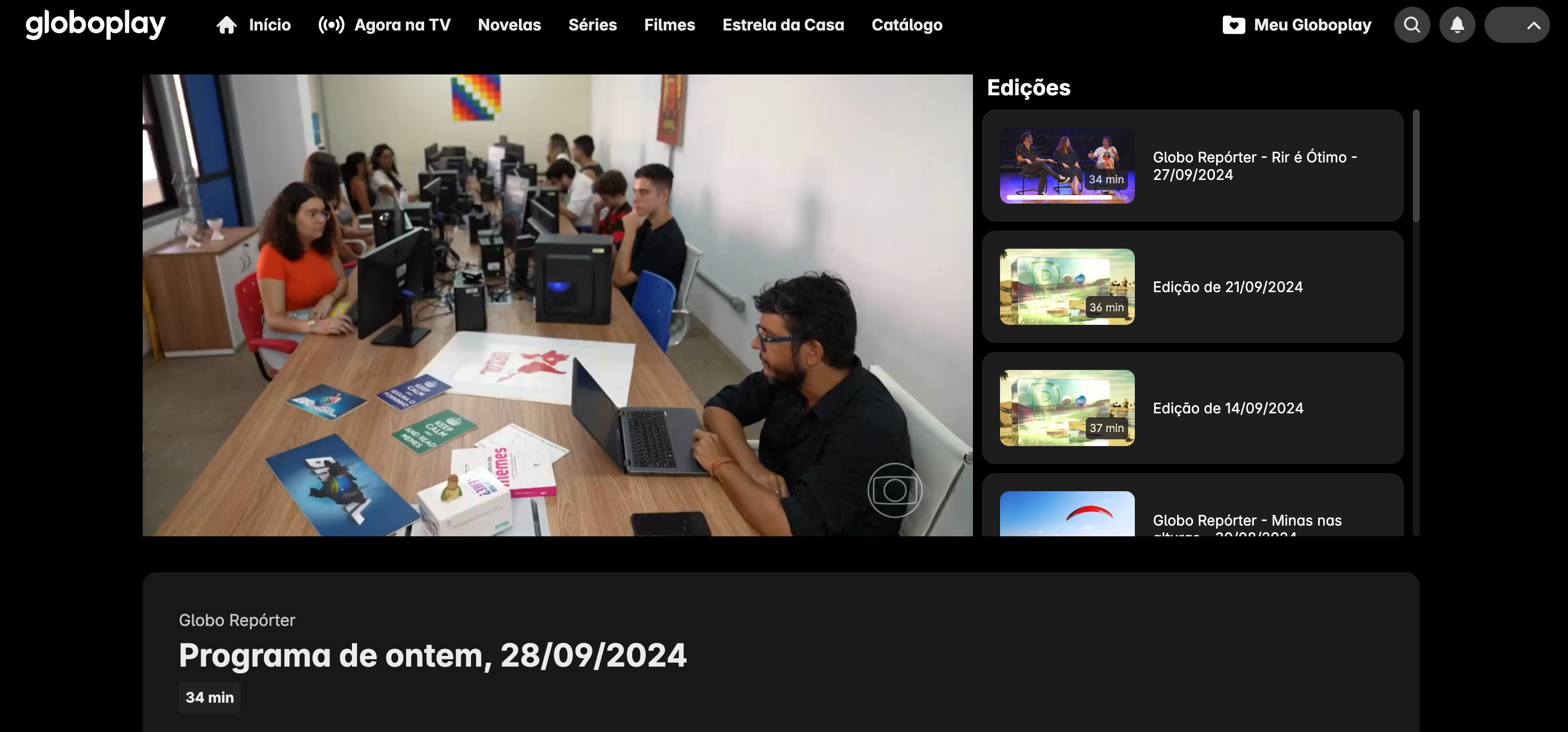 Globo Repórter, 28/09/2024