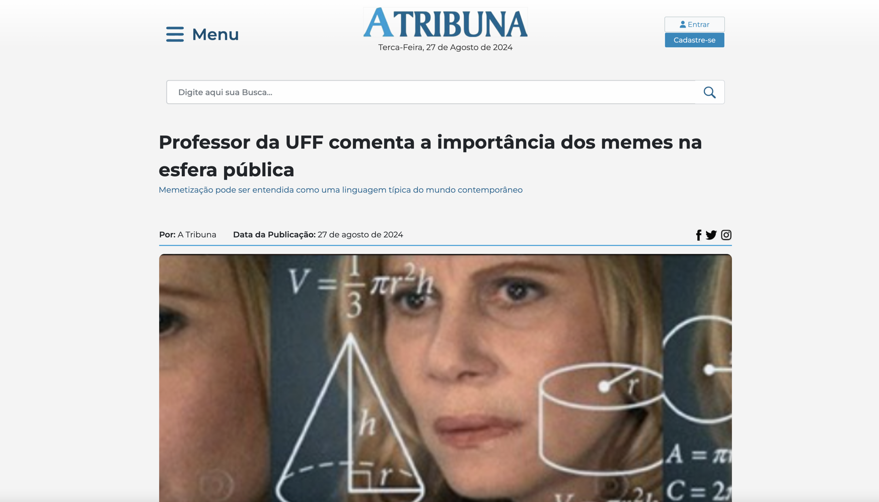 Professor da UFF comenta a importância dos memes na esfera pública