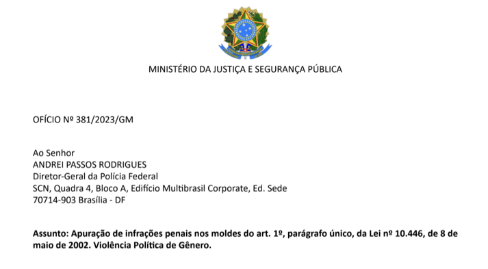 Ofício No. 381/2023/GM