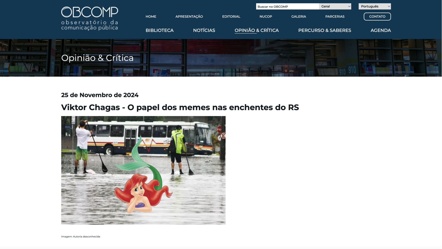 O papel dos memes nas enchentes do RS