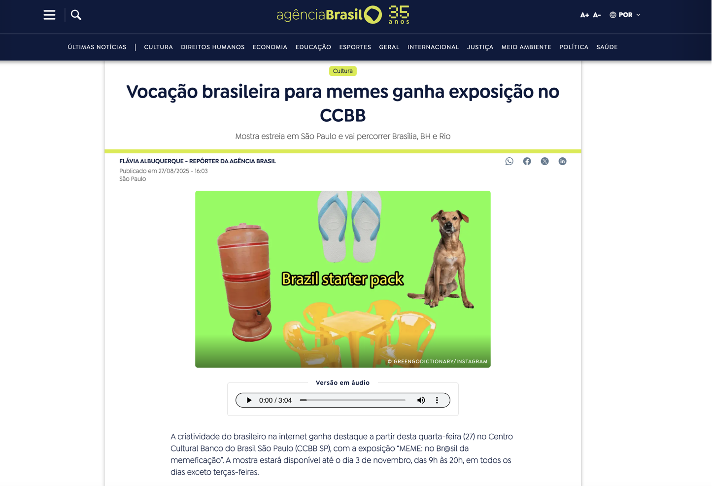 Vocação brasileira para memes ganha exposição no CCBB