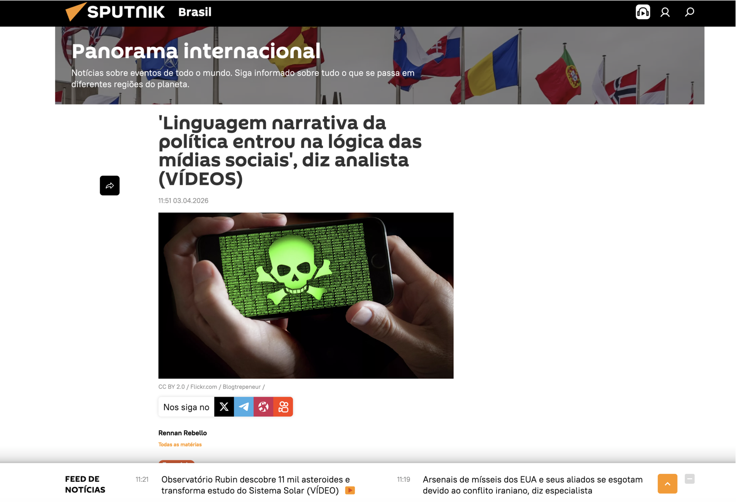 Linguagem narrativa da política entrou na lógica das mídias sociais, diz analista (VÍDEOS)