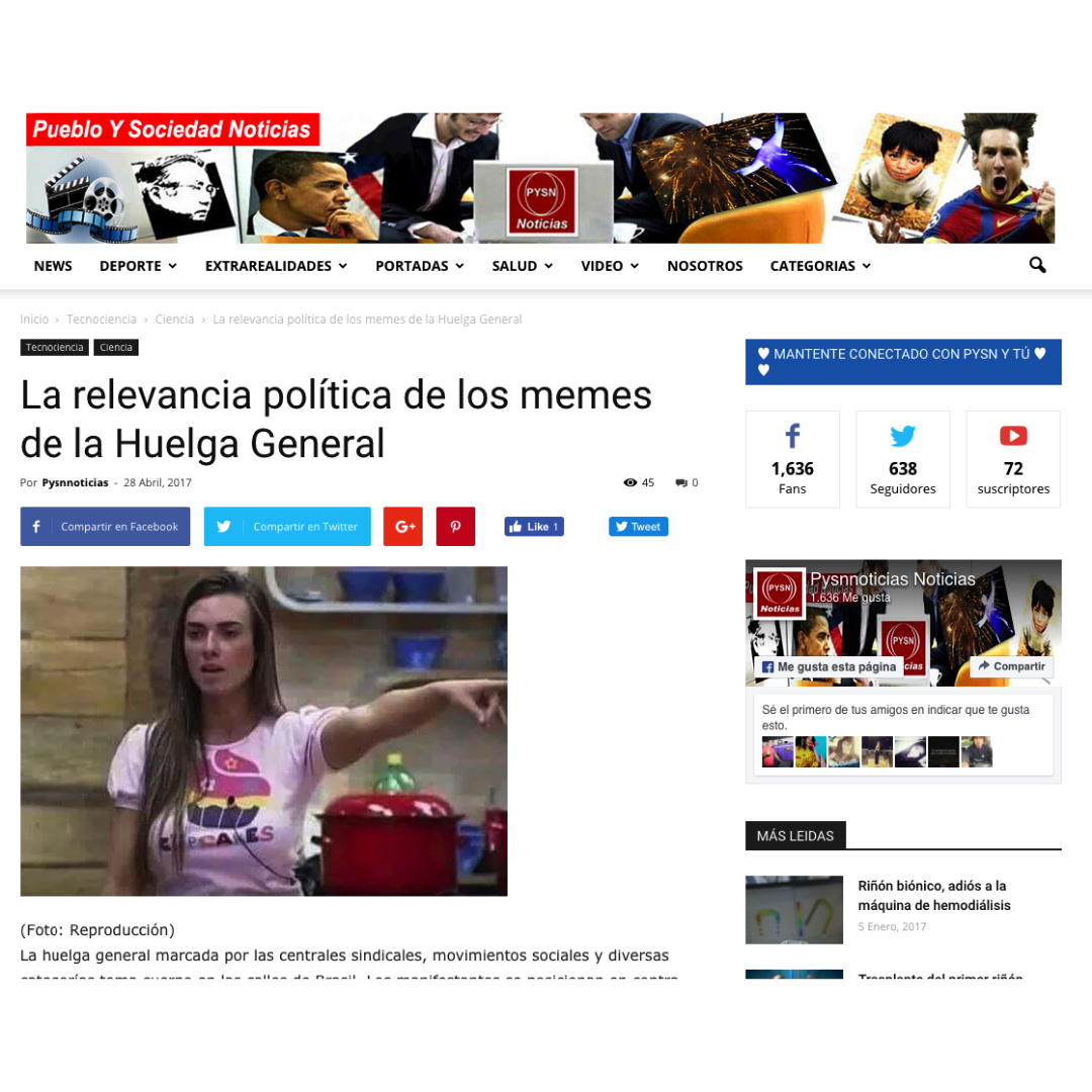 La relevancia política de los memes de la Huelga General