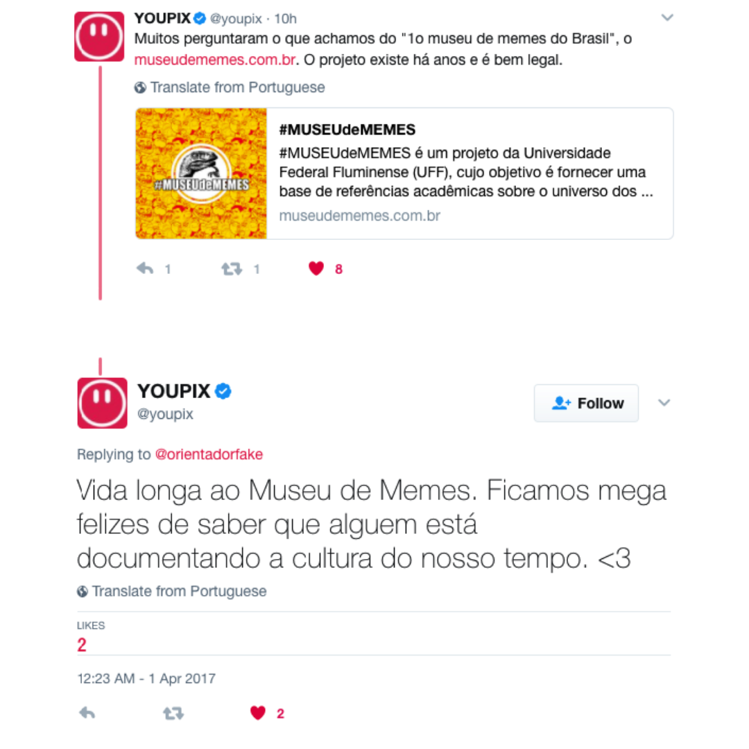 Vida longa ao Museu de Memes…