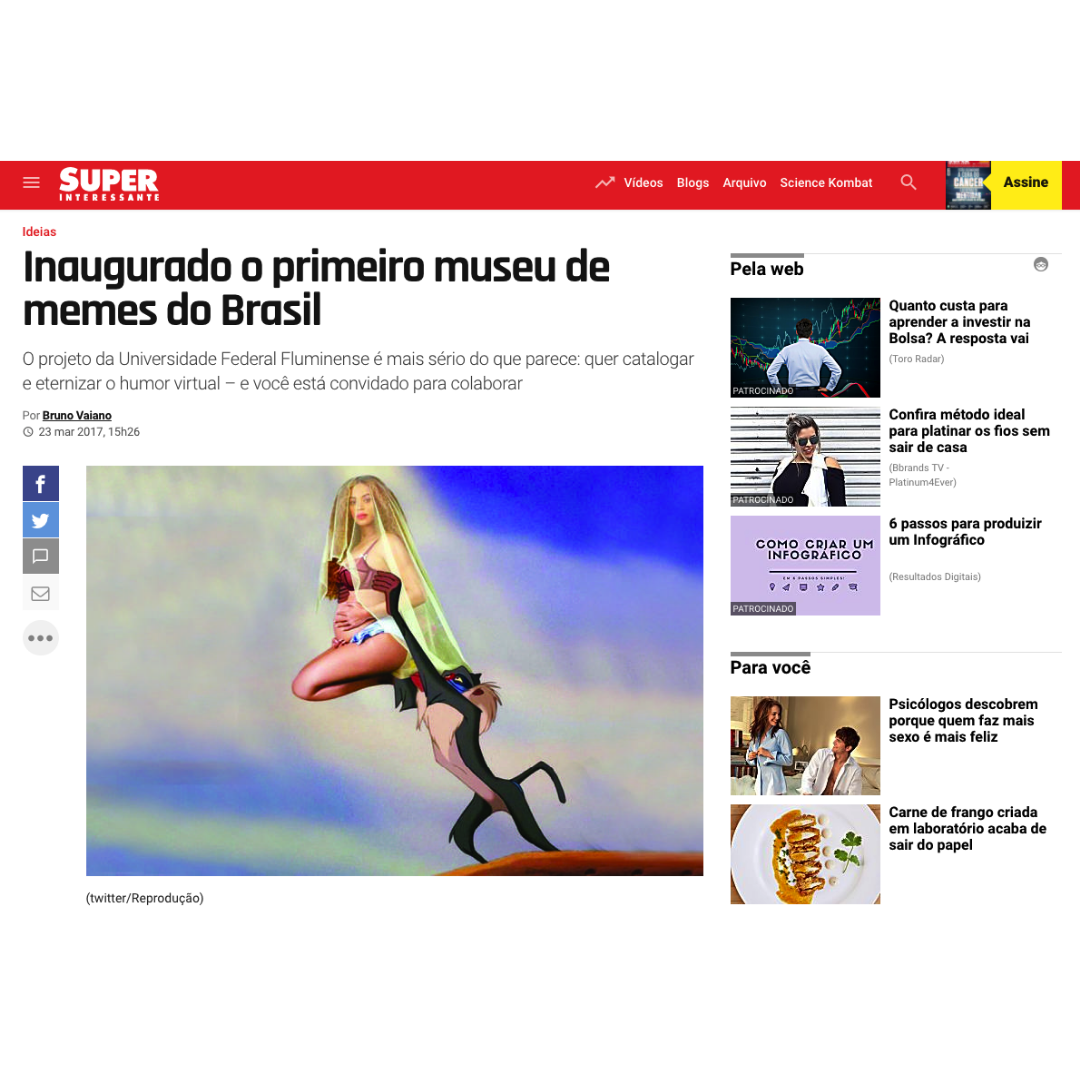 Inaugurado o primeiro museu de memes do Brasil