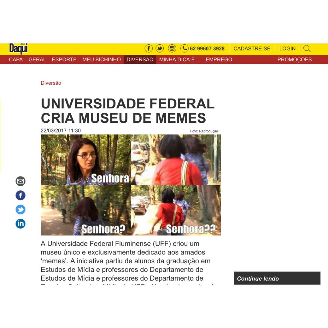 Universidade federal cria Museu de Memes