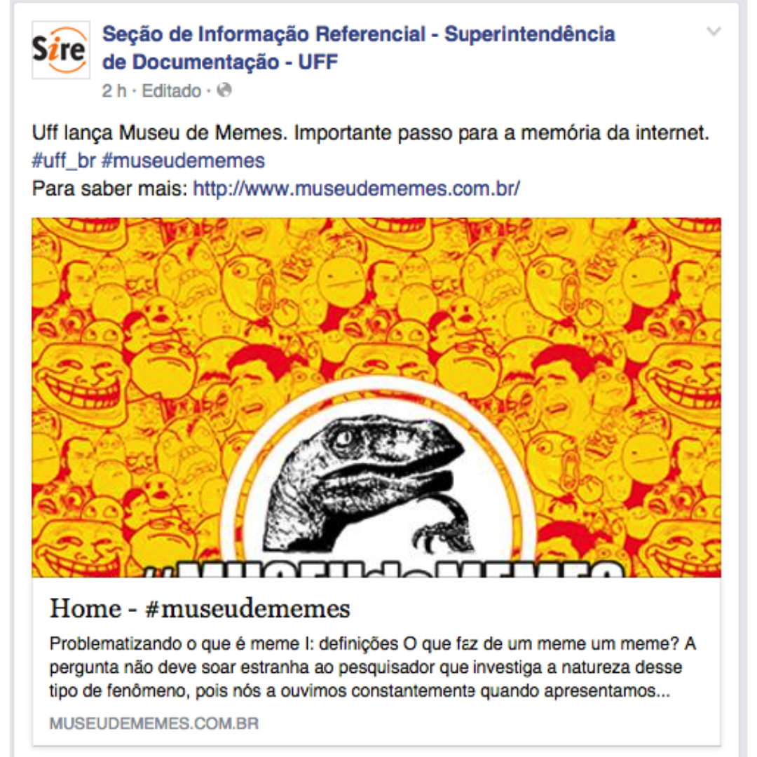 UFF lança Museu de Memes. Importante passo para a memória da internet…
