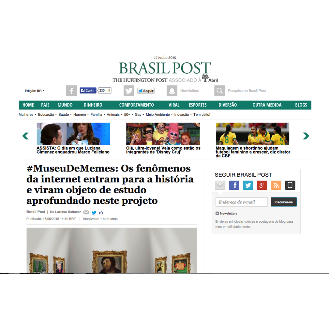 MuseuDeMemes - Os fenômenos da internet entram para a história e viram objeto de estudo aprofundado neste projeto