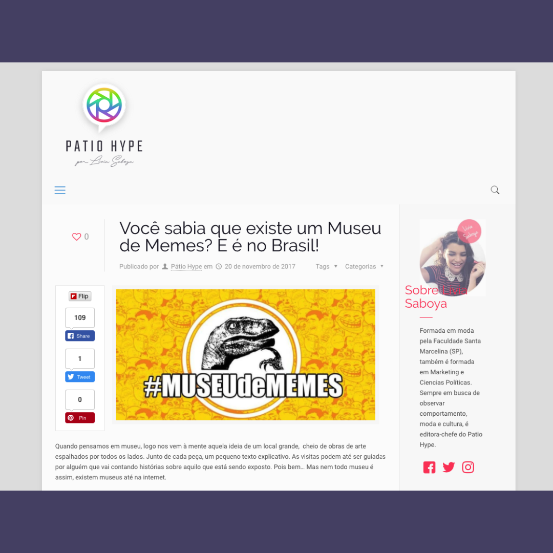 Você sabia que existe um Museu de Memes? E é no Brasil!
