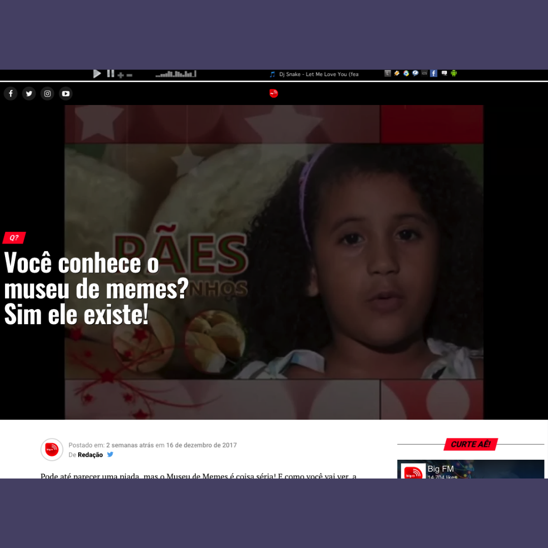 Você conhece o museu de memes? Sim ele existe!