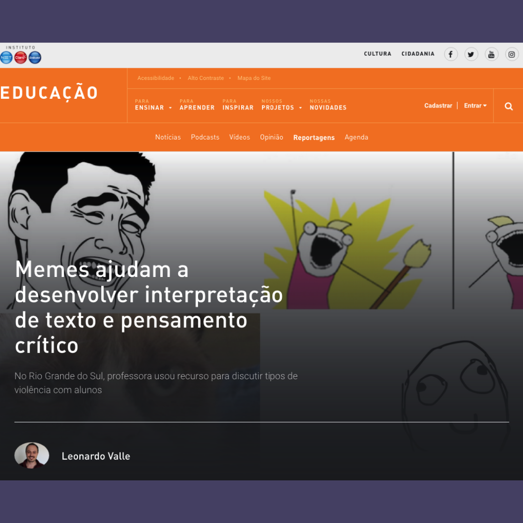 Memes ajudam a desenvolver interpretação de texto e pensamento crítico
