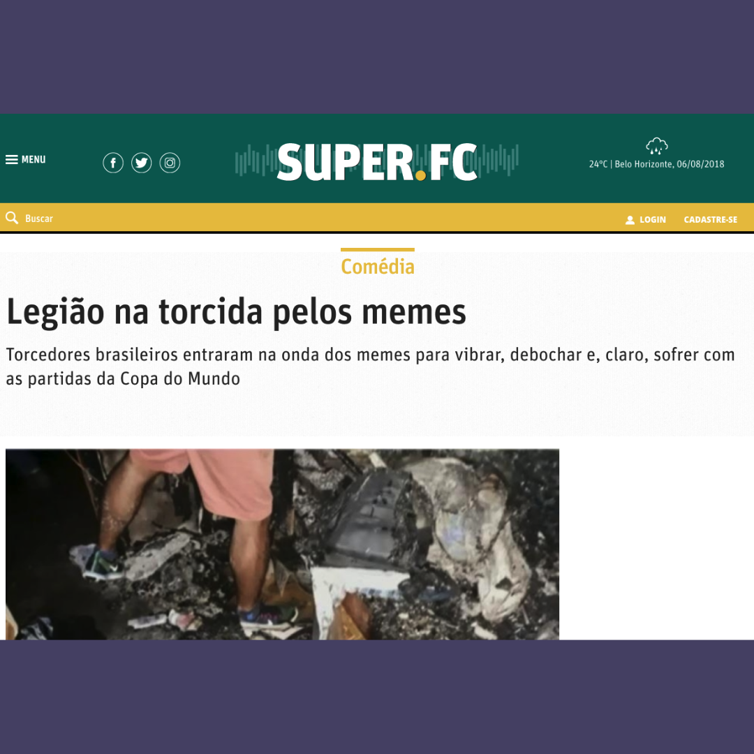 Legião na torcida pelos memes