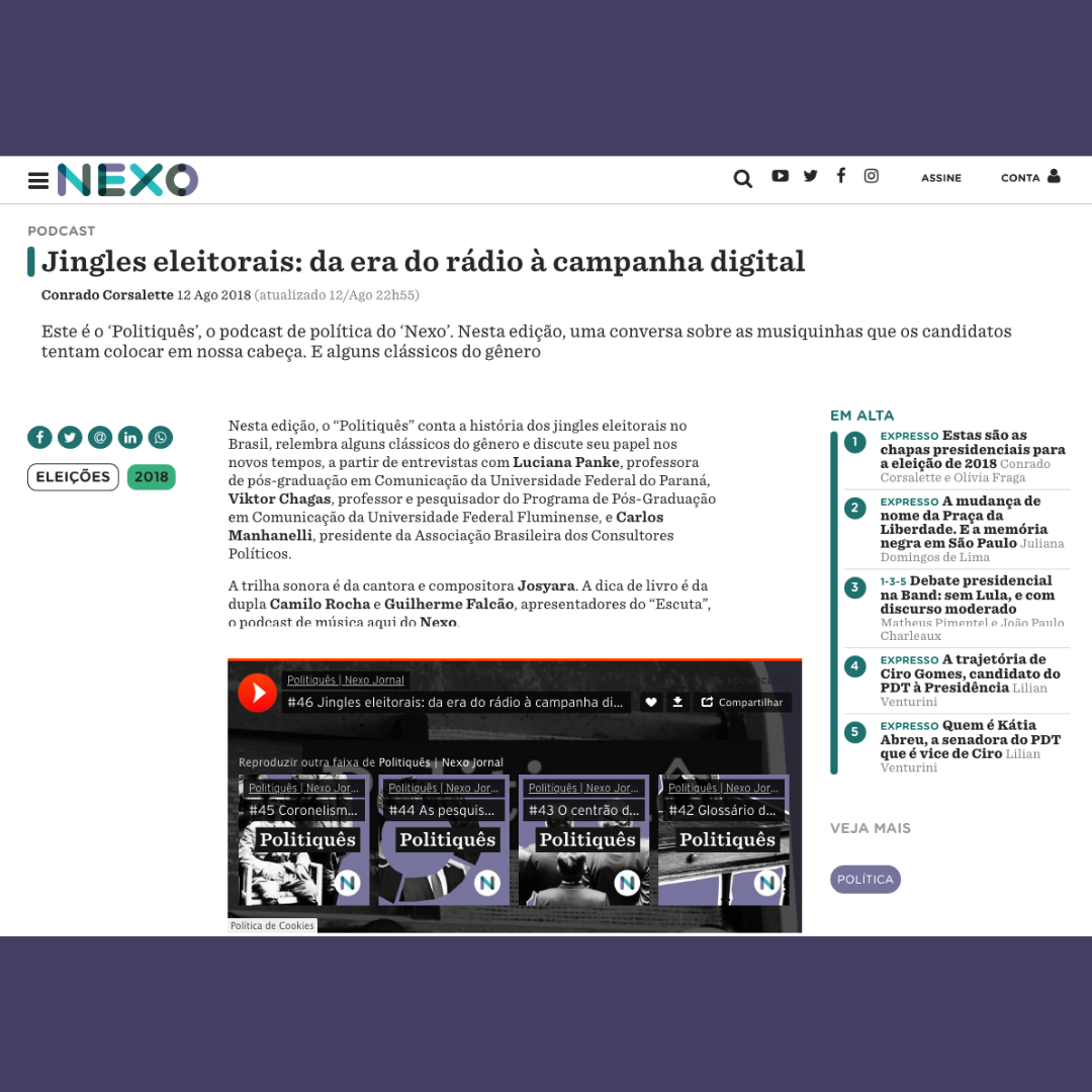 Jingles eleitorais - da era do rádio à campanha digital