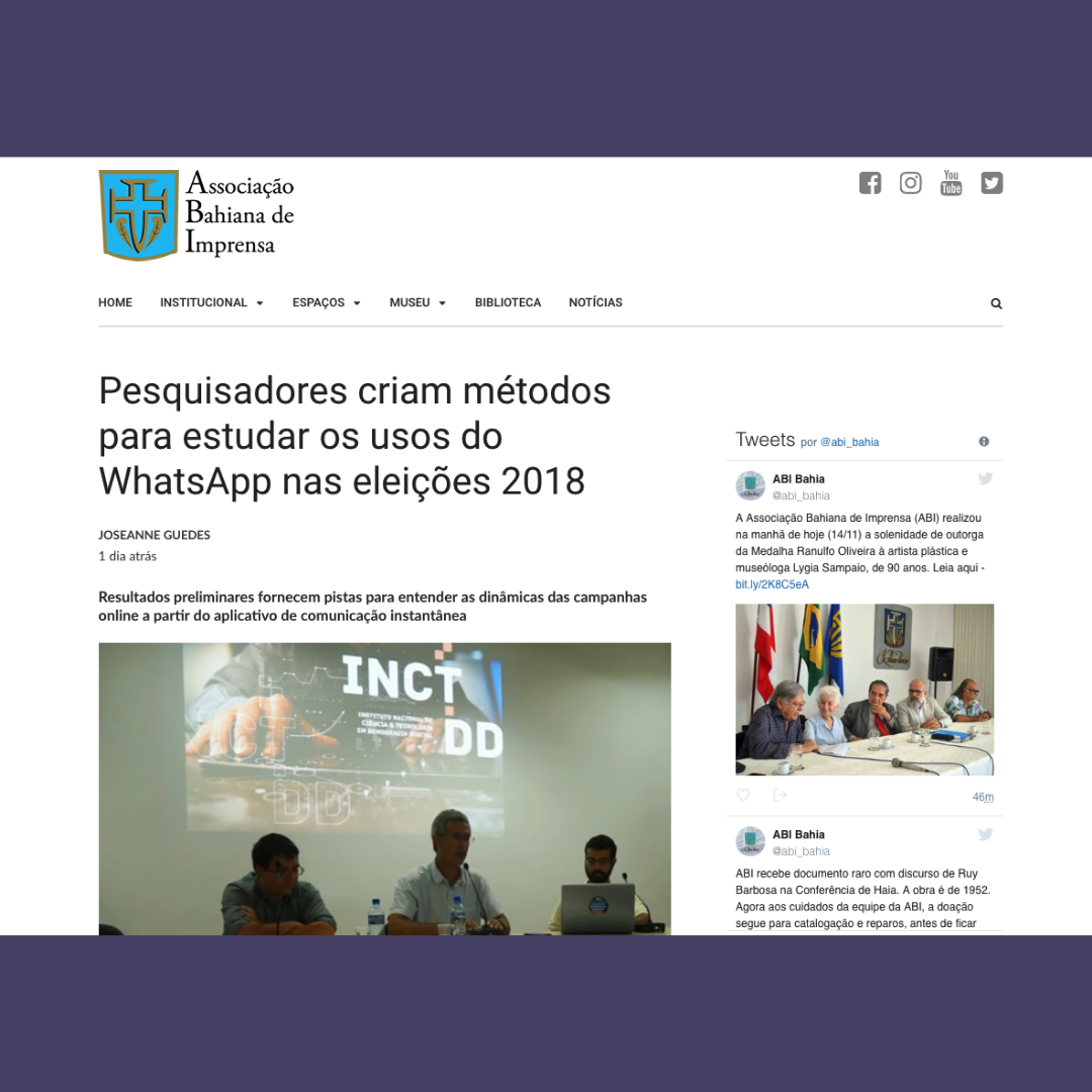 Pesquisadores criam métodos para estudar os usos do WhatsApp nas eleições 2018