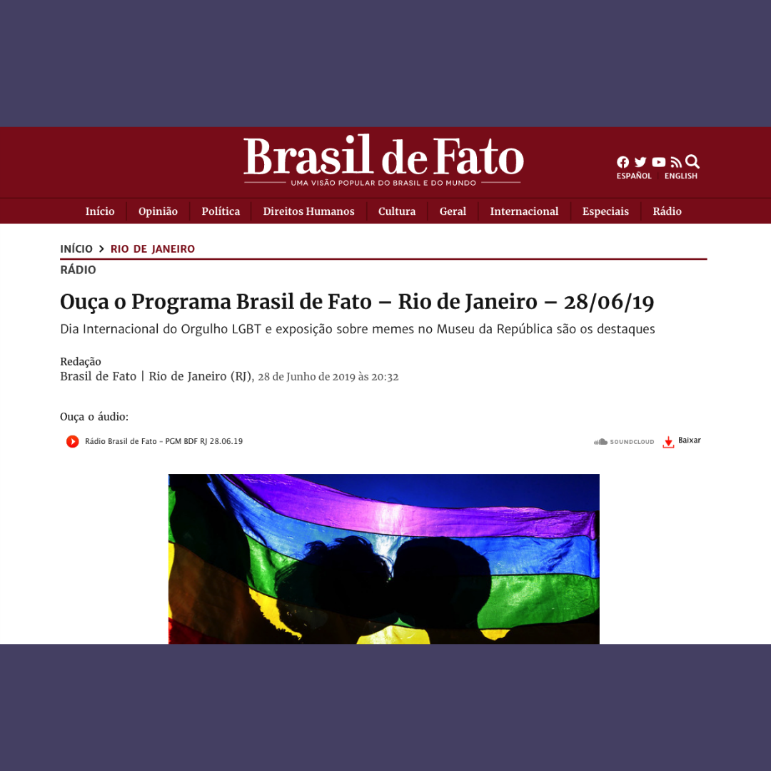Ouça o Programa Brasil de Fato - Rio de Janeiro - 28-06-19
