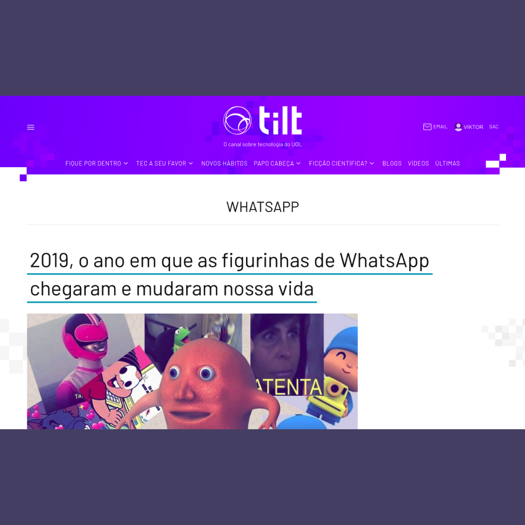 2019, o ano em que as figurinhas de WhatsApp chegaram e mudaram nossa vida