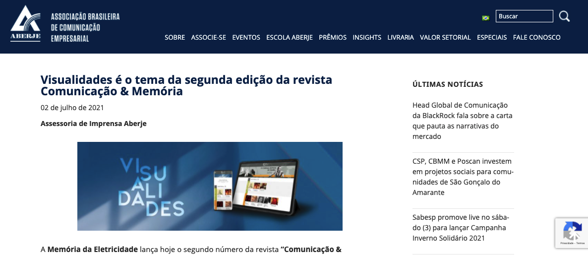 Visualidades é o tema da segunda edição da revista Comunicação & Memória