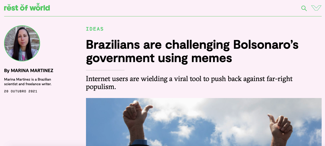 Brazilians are challenging Bolsonaro’s government using memes