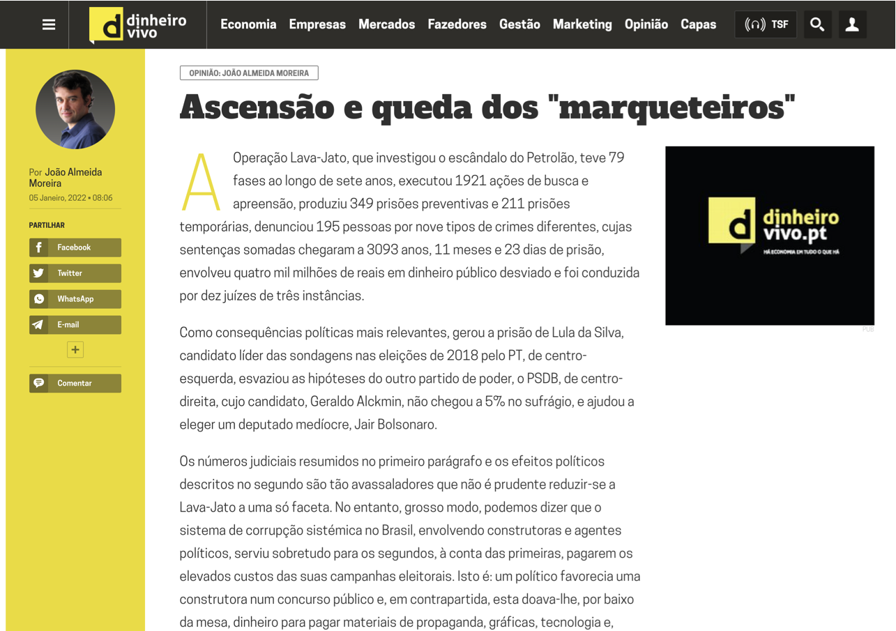 Ascensão e queda dos “marqueteiros”