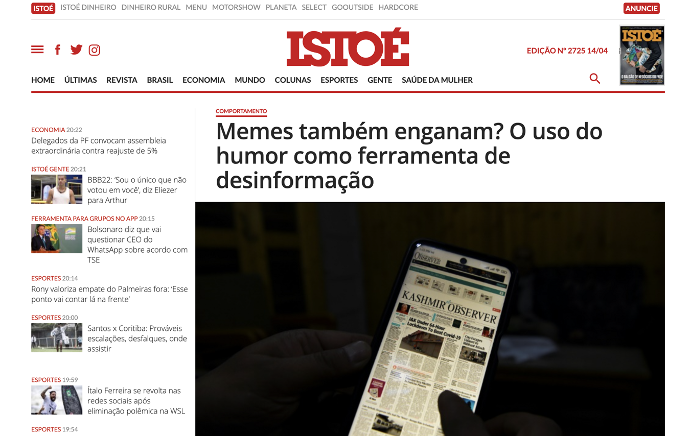 Memes também enganam? O uso do humor como ferramenta de desinformação