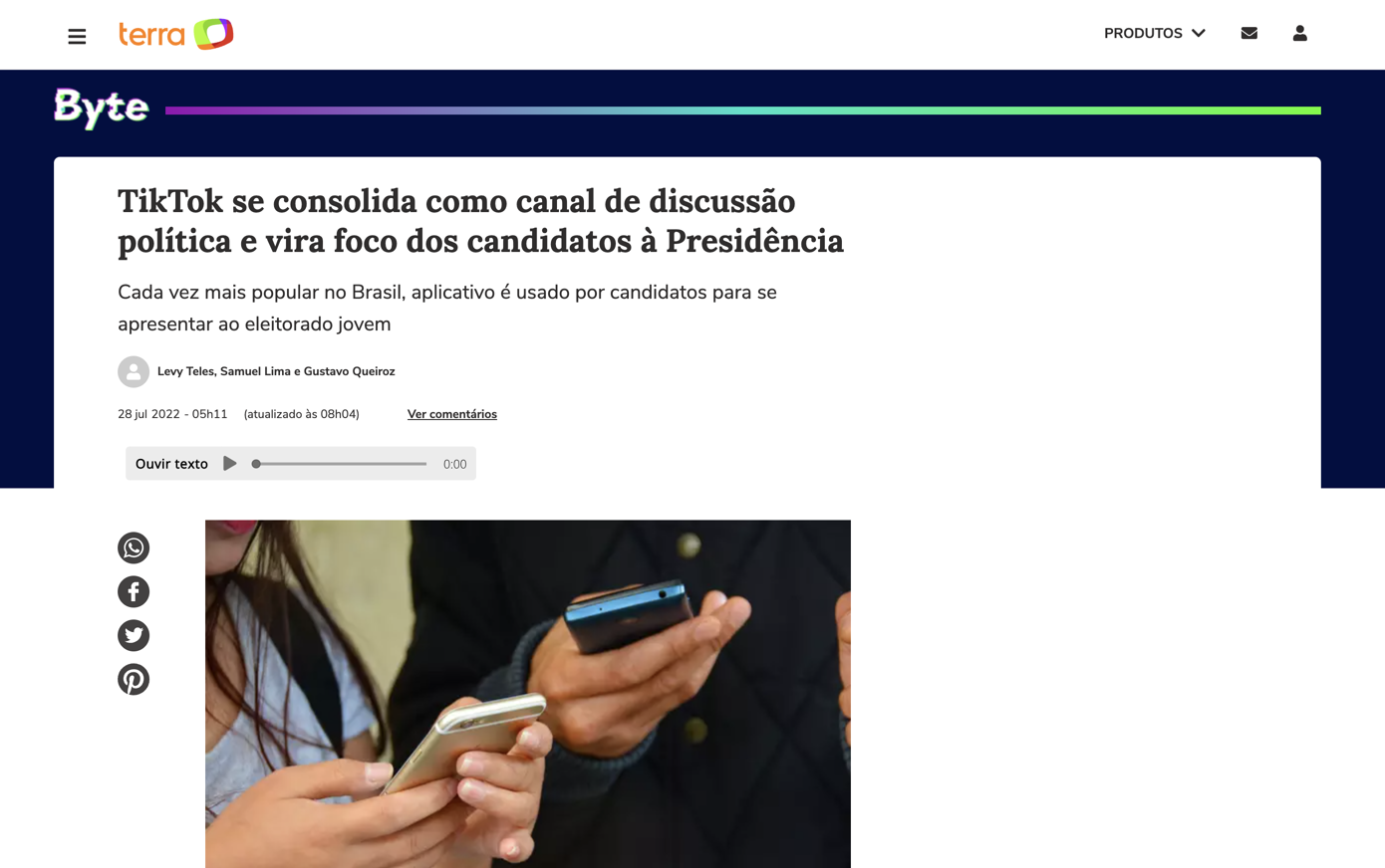 TikTok se consolida como canal de discussão política e vira foco dos candidatos à Presidência