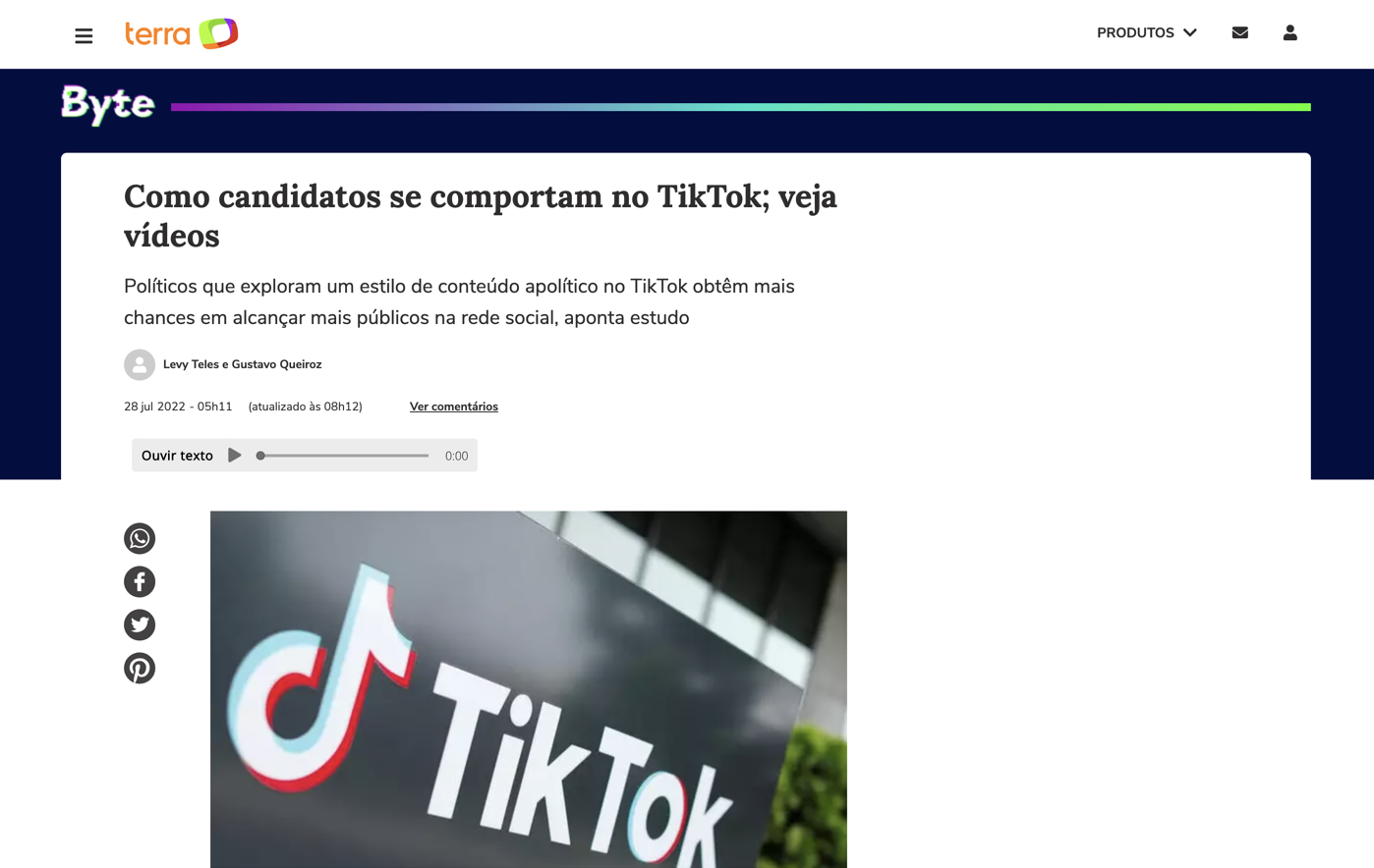 Como candidatos se comportam no TikTok; veja vídeos