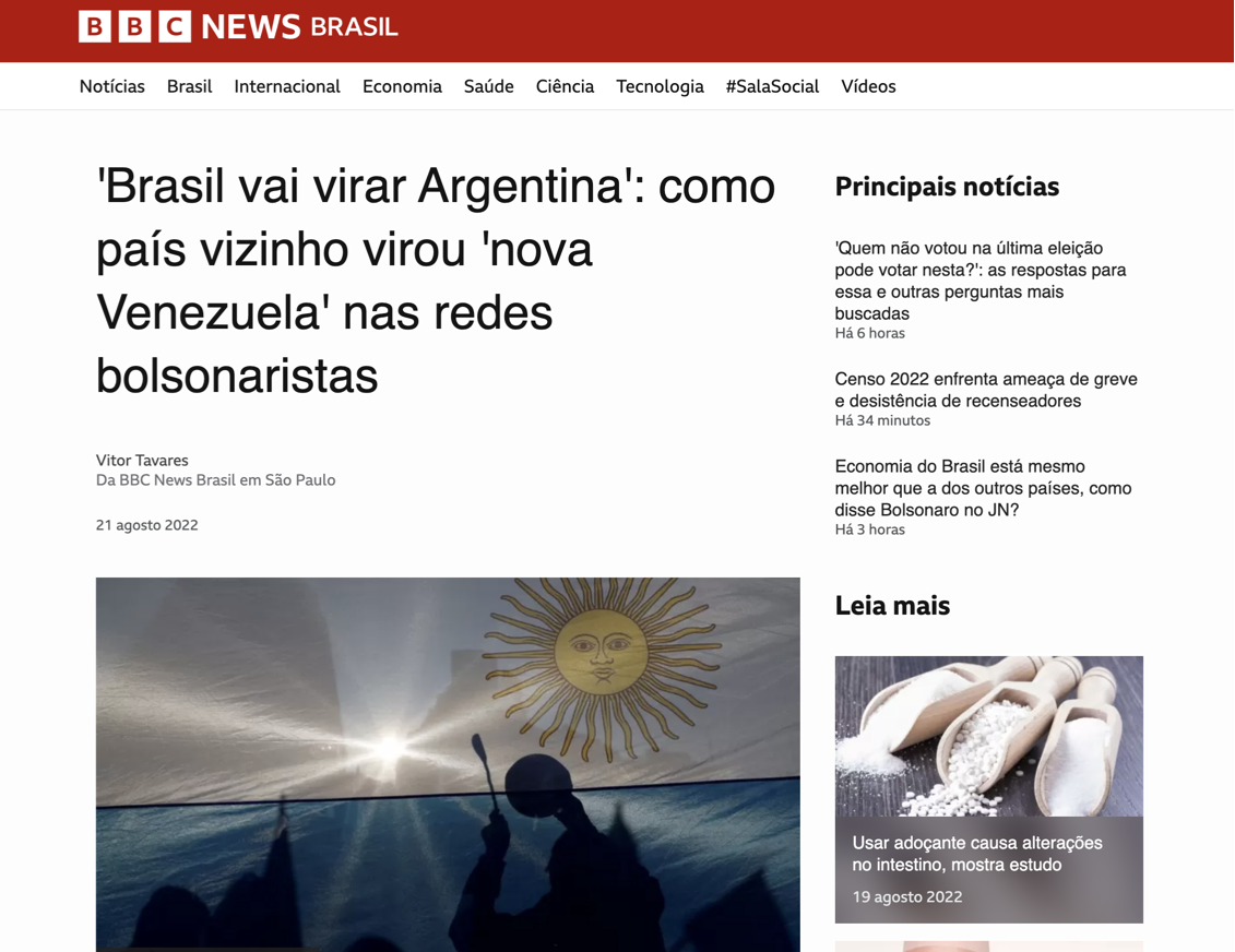 ‘Brasil vai virar Argentina’ - como país vizinho virou ‘nova Venezuela’ nas redes bolsonaristas