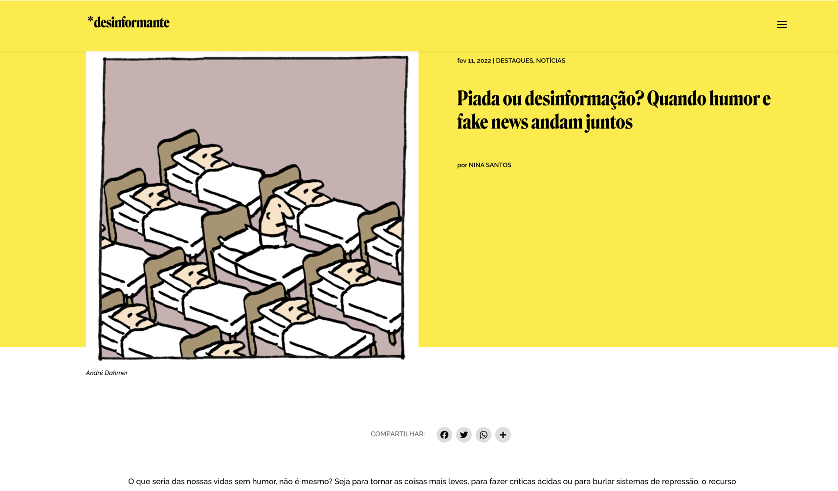 Piada ou desinformação? Quando humor e fake news andam juntos
