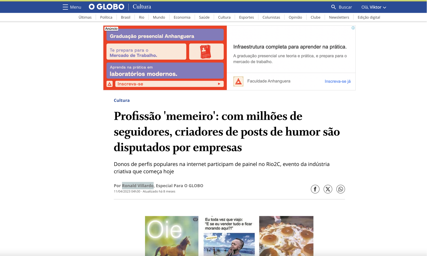 Profissão 'memeiro' - com milhões de seguidores, criadores de posts de humor são disputados por empresas