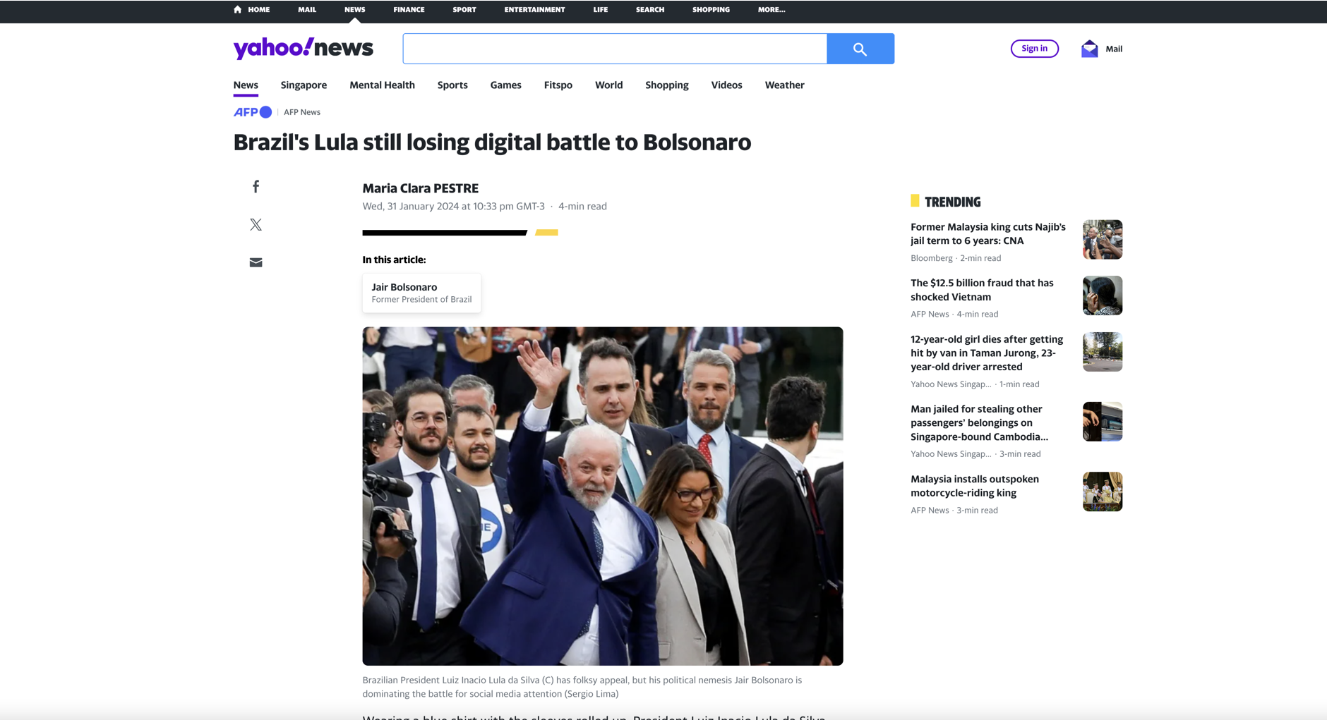 Brazil's Lula still losing digital battle to Bolsonaro