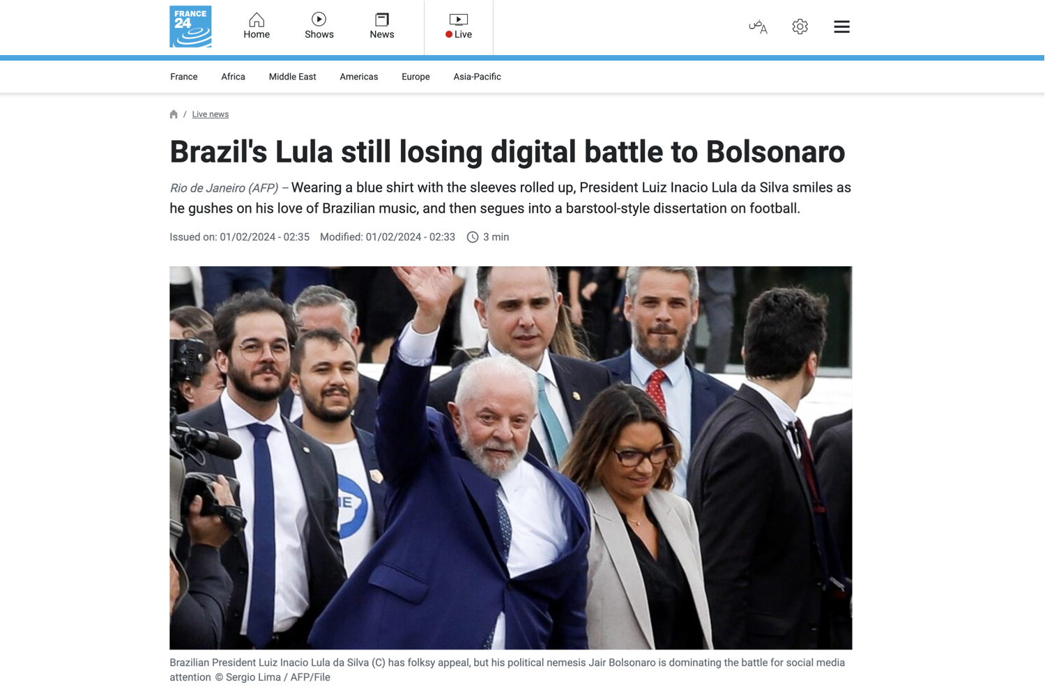 Brazil's Lula still losing digital battle to Bolsonaro